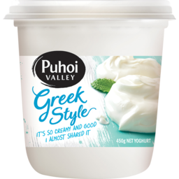 Photo of Puhoi Valley Yoghurt Greek Style 450 G 