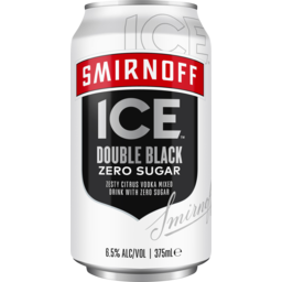 Photo of Smirnoff Ice Double Black Zero Sugar Cans 6.5% 375ml