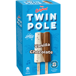 Photo of Peters Original Twin Pole Vanilla Chocolate 8pk