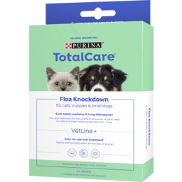 Photo of Purina Total Care Flea Knockdown For Cats, Puppies & Small Dogs (0.5 - 11kg) 3 X Tablets
