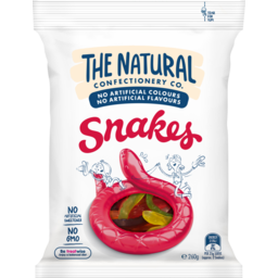 Photo of The Natural Confectionery Snakes Lollies 260g