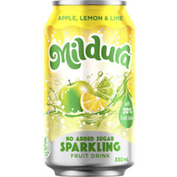 Photo of Mildura Sparkling Fruit Drink Apple, Lemon & Lime 330ml