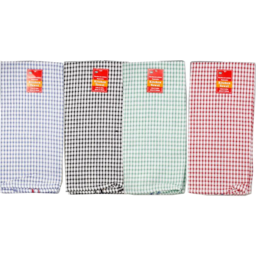 Photo of Checkered Tea Towel 43x68cm 1ea