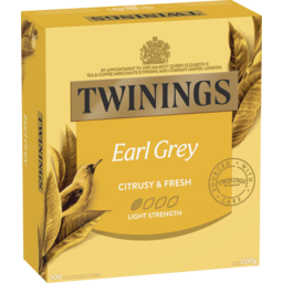 Photo of Twinings Earl Grey Tea Bags 100 Pack 200g