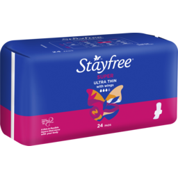Photo of Stayfree Ultra Thin Super Pads With Wings 24 Pack