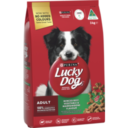 Photo of Purina Lucky Dog Adult Mince Beef Vegetable & Marrowbone Flavour 3kg