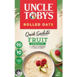 Photo of Uncle Tobys Oats Fruit Variety Quick Sachets 10 Pack 350g