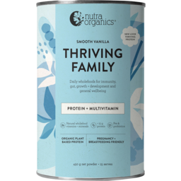 Photo of NUTRA ORGANICS Thriving Family Protein Vanil 450g