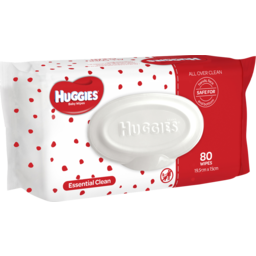 Photo of Huggies Essential Clean Baby Wipes 80 Pack 