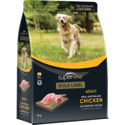 Photo of Supervite Gold Label Adult Chicken Dry Dog Food 3kg
