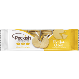 Photo of PECKISH CRACKERS CHEDDAR CHEESE 100G