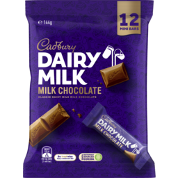 Photo of Cadbury Dairy Milk Chocolate Sharepack 12 Pieces 144g