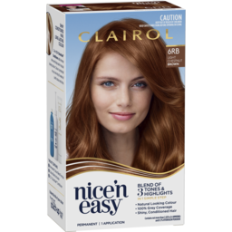 Photo of Clairol Nice 'N Easy 6rb Natural Light Chestnut Brown Permanent Hair Colour