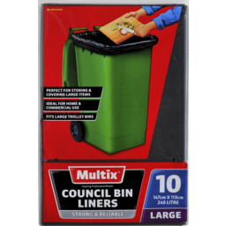 Photo of Bin Bags, Multix Council Large 240 litre 10-pack