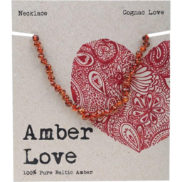 Photo of Amber Love Necklace - Cognac Love