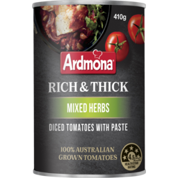 Photo of Ardmona Rich & Thick Mixed Herbs Diced Tomatoes With Paste