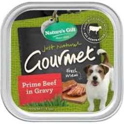 Photo of Natures Gift Dog Food Prime Beef Cut 100gm