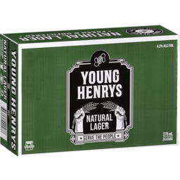 Photo of Young Henrys Natural Lager 24 Can Case 375ml