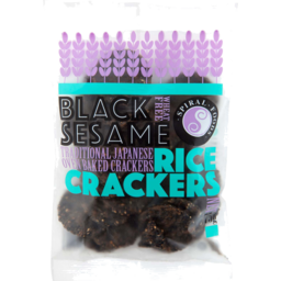 Photo of Spiral Foods Rice Crackers Black Sesame