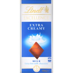 Photo of Lindt Excellence Milk Chocolate Extra Creamy 100g