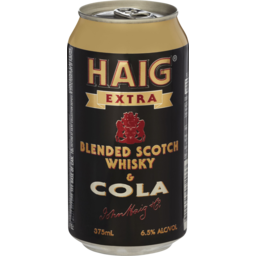 Photo of Haig Extra Blended Scotch Whisky & Cola 375ml