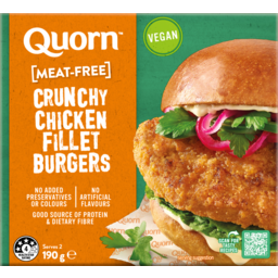 Photo of Quorn Crunchy Chicken Fillet Burgers Meat Free 465g