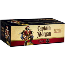 Photo of Captain Morgan & Cola Can 10pk