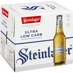 Photo of Steinlager Ultra Low Carb Beer Lager 12 x 330ml Bottles