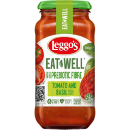 Photo of Leggos Eat Well Prebiotic Fibre Tomato And Basil Pasta Sauce