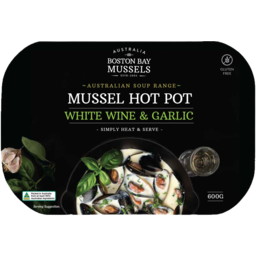 Photo of Byron Bay Australian Mussel Hot Pot in White Wine & Garlic Broth