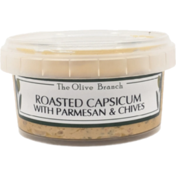 Photo of Olive Branch Roasted Capsicum Parmesan Chives Dip 200g