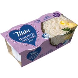 Photo of Tilda Butter & Sea Salt Rice Microwave Quick Cups 2 Pack