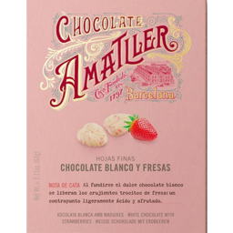 Photo of Chocolate Amatiler White Chocolate and Strawberries Leaves 60g