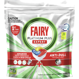 Photo of Fairy Platinum Plus Expert All In One Automatic Dishwasher Tablets 28 Count 