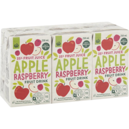 Photo of WW Fruit Drink Apple Raspberry 6 Pack