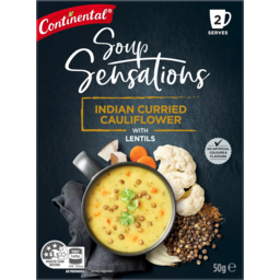 Photo of Continental Soup Sensations Indian Curried Cauliflower With Lentils 2 Serves 50g
