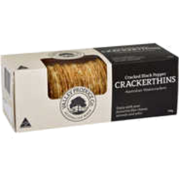 Photo of Valley Produce Crackerthins Cracked Black Pepper 100gm