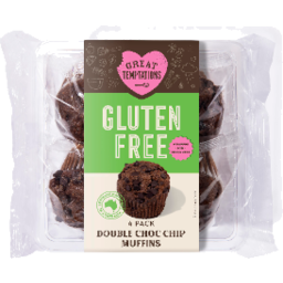 Photo of Great Temptations Double Choc Chip Gluten Free 4pk