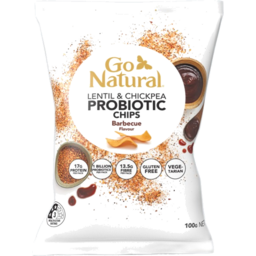 Photo of Go Natural Barbeque Flavour Lentil & Chickpea Probiotic Chips 100g
