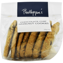 Photo of Phillippas Cookies Chocolate Chip Hazelnut 200gm