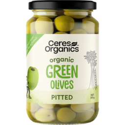 Photo of Ceres Organics Organic Green Olives Pitted 315g
