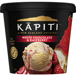 Photo of Kapiti Ice Cream White Chocolate & Raspberry 1L