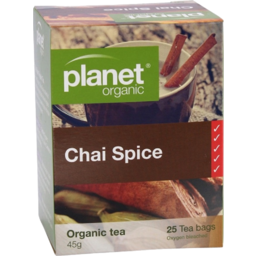 Photo of Planet Organic Chai Spice Tea Bags 25 Pack 45g