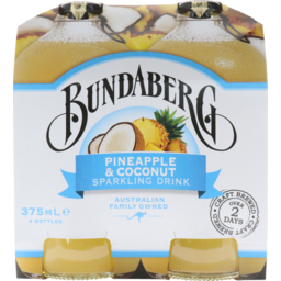 Photo of Bundaberg Pineapple & Coconut Sparkling Drink Bottles