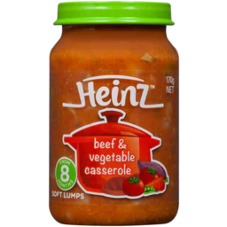 Photo of Heinz® Beef & Vegetable Casserole Baby Food Jar 8+ Months 170g