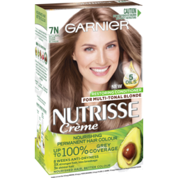 Photo of Garnier Nutrisse Permanent Hair Colour 7N Natural Nude Dark Blonde 