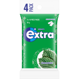 Photo of Extra Spearmint Sugar Free Chewing Gum 4 X 10 Piece 4x56g