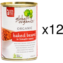 Photo of Global Organics Baked Beans - Tray Of 12