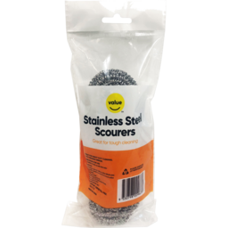 Photo of Value Stainless Steel Scourers 3 Pack
