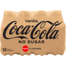 Photo of Coca-Cola Zero Coca-Cola No Sugar Vanilla Multipack Bottles 12 X 300ml 